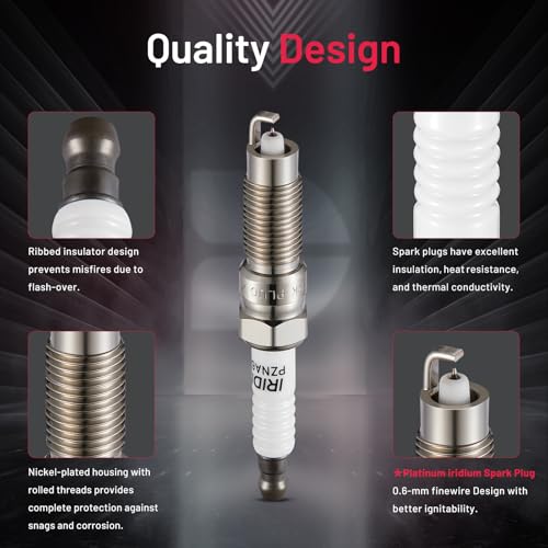 Image of BDFHYK Iridium Spark Plugs SP509 Compatible with Mercury Mountaineer,Compatible with Lincoln Navigator, Expedition Explorer Mustang F-150 F-250 F-350 Super Duty 4.6L 5.4L V8 for HJFS24FP 5507 Set of 8