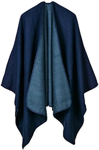 coofig Womens Ruana Shawl Wrap Poncho Vintage Retro Capes Coats Fancy Cardigans