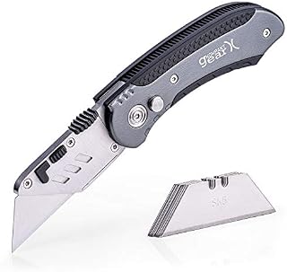 KompaktGear Utility Knife – Box Cutter Knife Heavy Duty Razor Knife Premium Cutter