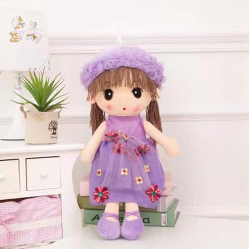 かわいい 人形 ぬいぐるみ 大きい お世話遊び おもちゃ ドール ごっこ遊び 抱き枕 彼女 子供 ガールズ 縫いぐるみ 睡眠枕 写真小道具 贈り物 パープル 誕生日 ギフト 60cm クリスマスプレゼント