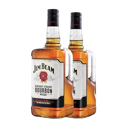 Bourbon Jim Beam Kentucky Straight Botella Especial 1,75 L (Caja de 2 Botella Especial de 1,75 L)
