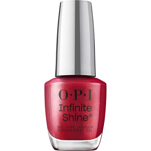 OPI Infinite Shine Deer Valley Spice | Opaque Bright Cranberry Red Shimmer Long Wear Nail Polish Most Requested | Fall 2026