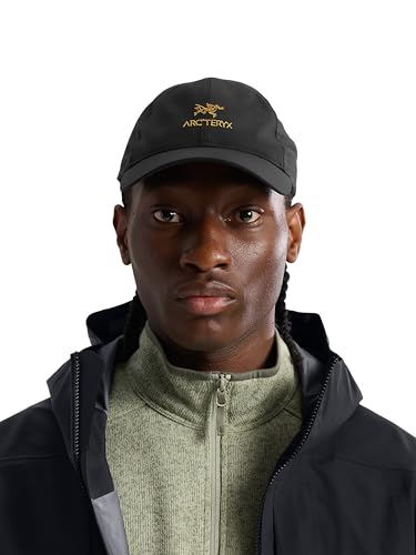 Arc'teryx Bird Word Cap | Performance Six-Panel Ball Cap | 24K Black, Large X-Large