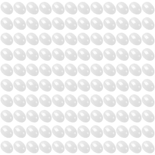 yptniginu Easter Eggs 2.4” - White Fillable Easter Eggs - 120 Pcs Easter Basket Stuffers - White Eggs Bowl and Vase Filler Faux for DIY Spring and Easter Decorations (White)