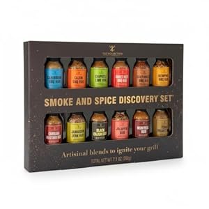 Gewürz-Geschenkset mit 12 Gewürzen – Unverzichtbare Gewürzsammlung mit Gewürzgläsern – Unverzichtbares Gewürzregal für die Küche – Ideale Haushaltsutensilien zum Kochen, Grillen und für alltägliche Ma