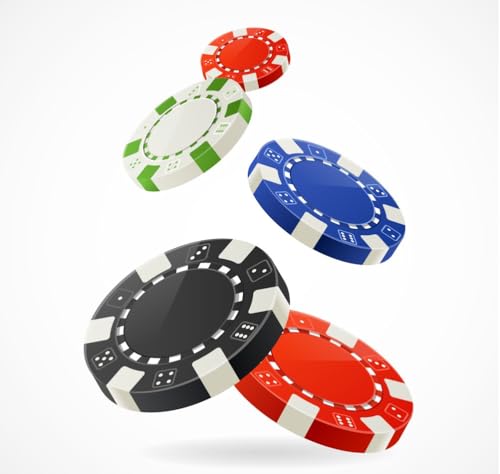 Image of Amazon Brand - Umi Adult Casino Style 140 Pieces Poker Chips Set Rummy Counter Token Coins Table Top Games for Poker Nights Party Gift 5 Colors