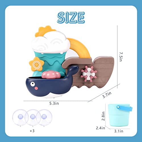 Rimuovendo giocattoli da bagno per bambini e