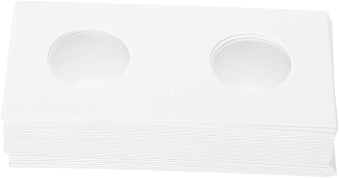 TEHAUX 50Pcs Cardboard Coin Holders Coin Collection Supplies for Easy Sorting and Display Coin Organizers for Collectors and Modern Coin Flips
