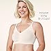 Bravado Designs Body Silk Seamless Nursing Bra for Breastfeeding, Wireless Maternity Bra, Antique White, Large