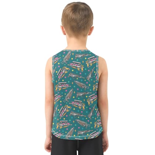 Baby Boys Sleeveless Tank Top Toy Toddler Athletic Vest 3-10T3