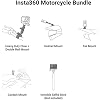 Insta360 X3 - Waterproof 360 Action Camera with 1/2'' 48MP Sensors, 5.7K HDR Video, 72MP Photo, 4K Single-Lens, 2.29'' Touchscreen|Includes Motorcycle Bundle, Selfie Stick, Lens Cap&128GB, Black