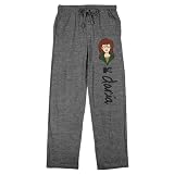 Bioworld MTV Daria Men's Heather Gray Sleep Pants-Large