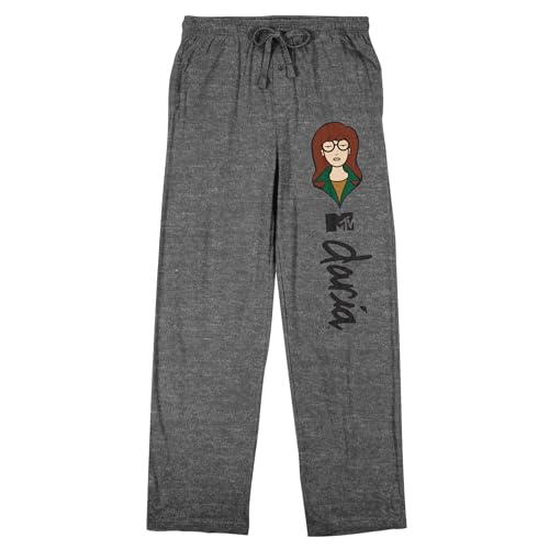 Bioworld MTV Daria Men's Heather Gray Sleep Pants