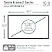 Elite Screens Sable Frame 120” Fixed Frame Projector Screen 16:9, Wall Mounted, 8K/4K UHD, ISF-Certified CineWhite, for Home Theater & Office, Compatible with Standard/Short/UST Projectors, ER120WH2