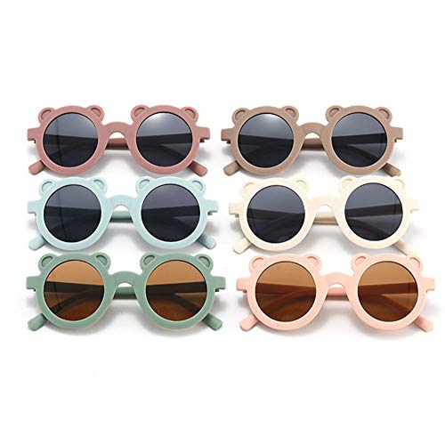 BULINGNA 2-8T Kids Toddler Baby Girl Boy Round Sunglasses UV Protection Glasses for Photography Outdoor Beach4