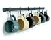 Wall-Mounted Wrought Iron Mug Rack, 24" with 6 Cup Hooks, Made in USA