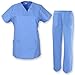 Produktbild MISEMIYA - Unisex-Schrubb-Set - Medizinische Uniform mit Oberteil und Hose Ref.7078 - X-Large, Blauer Himmel