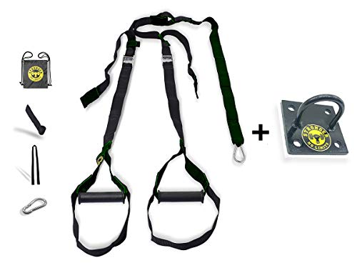 FITA DE TREINAMENTO SUSPENSO - PRESILHA - AMARELO - KIT SUPORTE DE TETO (Amarelo)