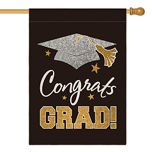 AVOIN colorlife 2027 Congrats Grad Graduation Cap House Flag 28x40 Inch