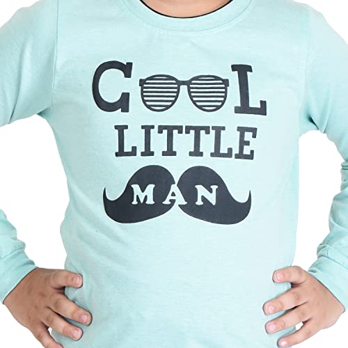 Image of Clothe Funn Boys Printed Cotton Full Sleeves T-Shirt & Pant Set