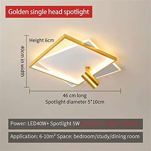 Éclairage intérieur carré moderne avec plafonniers LED à gradation continue