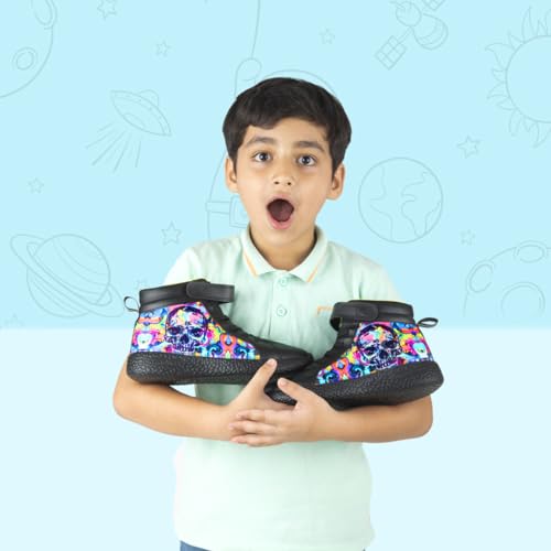 Image of KazarMax Hopits Kids Boys and Girls Ankle Length | High Top | Slip-on Sneakers Shoes | Lightweight | Outdoor Shoes Collection