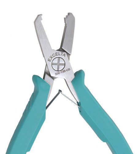 Excelta - 500-13B-US - Pliers - Form Dog Leg - Five Star - Carbon Steel - for Transistors, 0.25" Height, 0.42" Wide, 5.25" Length