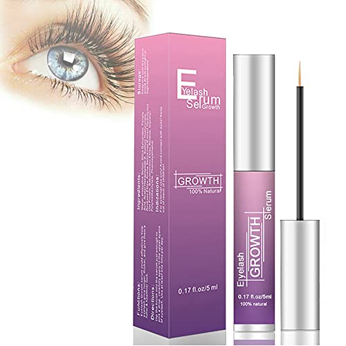 Serum Pestañas, Crece Pestañas, Serum Pestañas Crecimiento, Eyelashes Serum, Tratamiento Fortalecedor y Alargador para Pestañas y Cejas, con Ingredientes Naturales sin Hormonas y Parabenos (5ml) Cover