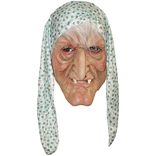 Preisvergleich Produktbild Maske Greisin alte Frau Oma Großmutter Uroma Omamaske Halbmaske Faschingsmaske