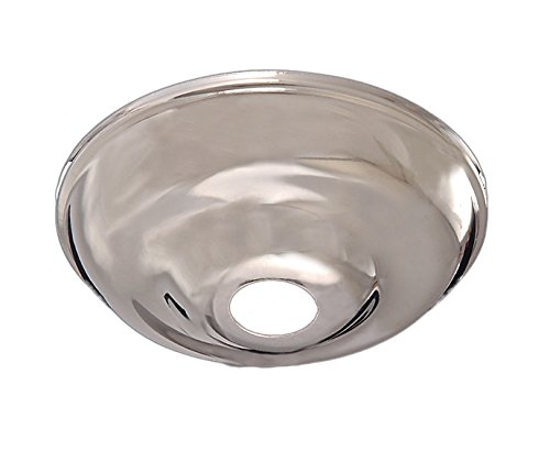 Image of B&P Lamp Solid Brass Ceiling Light Canopy Plate (Nickel Plated Shown), 5 1 /2 Inch Diameter