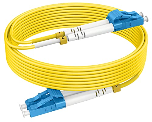 RamboCables 100ft(31m) LC-LC OS2 Single Mode Fiber Optic Patch Cable, 10G SMF LSZH 9/125μm 1310/1550nm