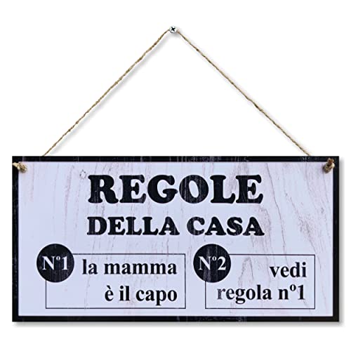 CARISPIBET Regole della casa | insegne decorative decorazioni per la casa placca decorazioni per interni 15 x 30 cm
