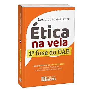 Capa do livro Ética na Veia 1ª Fase da Oab - Ceisc - Rideel