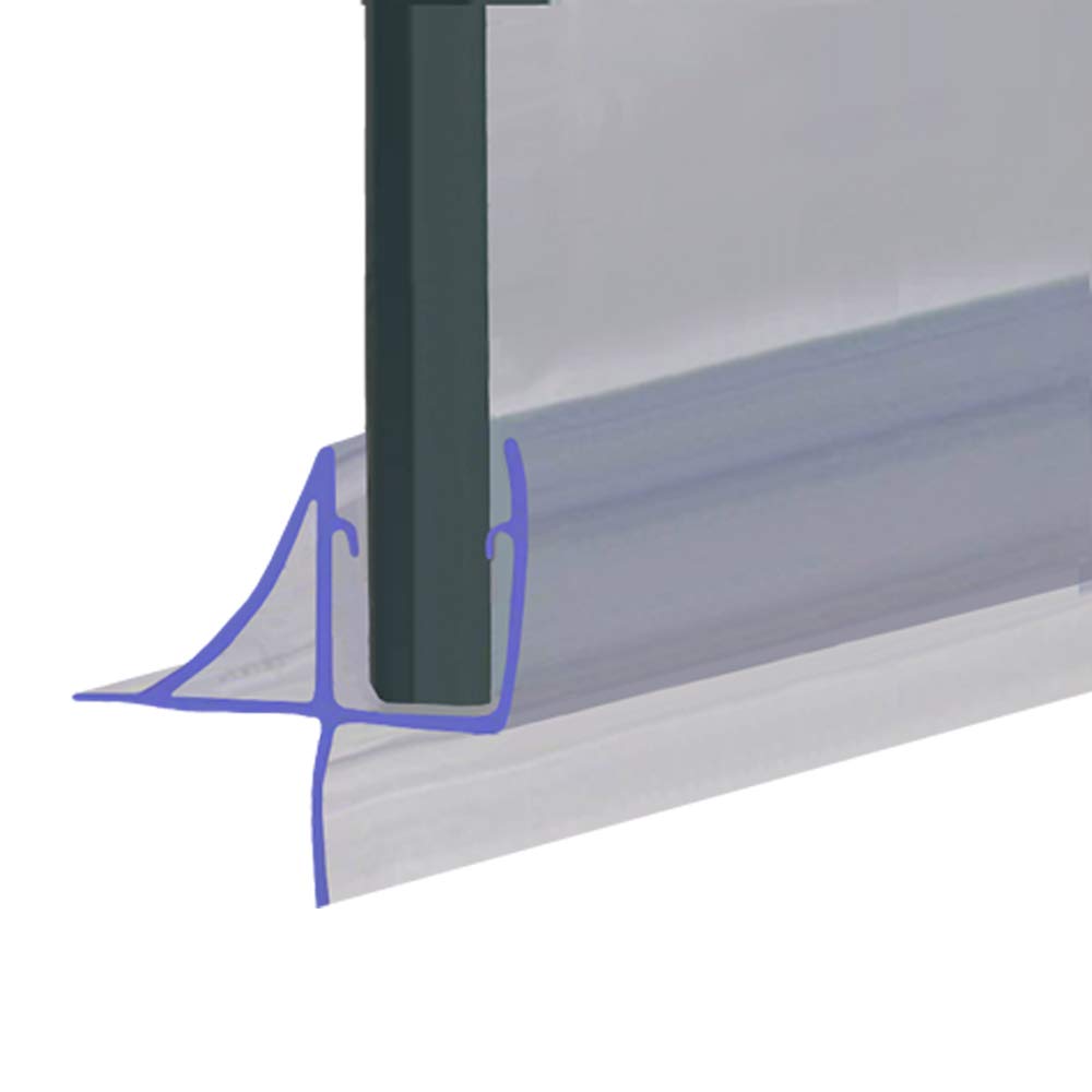 Shower Seal Uk Ltd Clear Shower Seal For Screens, Doors Or Panels | Seals Gaps Of Up To 16Mm | 80Cm, 90Cm, 140Cm Or 2M Long | Seal106 (200Cm)