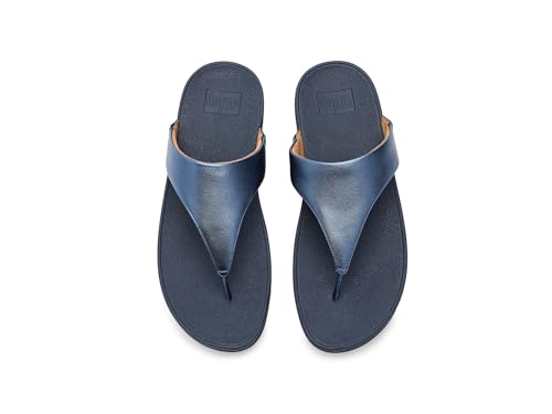 Image of FitFlop Womens Lulu Leather Toe Post Sandals