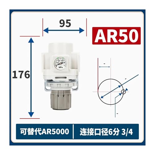 Réducteur de pression AR50-06BE-B pour stabiliser la pression des outils d'atelier - 3
