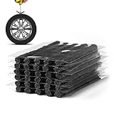 OFBAND 30PCS 4' Car Heavy Duty Tire Plugs,Black Tire Repair Plugs with Strong Viscosity for Fixing Flat Tire,Universal Rubber Tire Plug Kit Fits Car Truck SUV Motorcycle with Tubeless Tire
