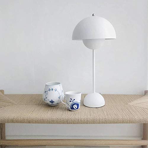 Preisvergleich Produktbild Zhuowei Flowerpot Lackierte Tischlampe, Schreibtischleuchte Für Heimtextilien Wohnzimmer Studie Schlafzimmer Klassische Beleuchtung Retro Designer,Weiß