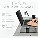Nordik Large Felt Desk Mat - Marle - 35 x 17 inch - Full Desk Keyboard Mat - Computer Desk Mat for Keyboard and Mouse Pad - Desktop Mat - Large Desk Mat - Felt Desk Pad