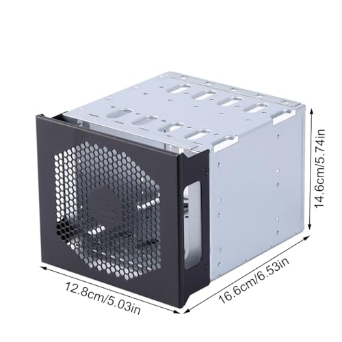 Cage para discos duros 5 bahías 3.5 pulg gris miniatura 5