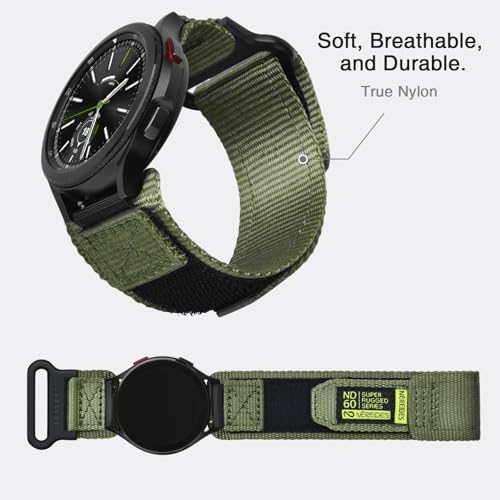 Image of Nereides Compatible with Samsung Galaxy Watch 3 45mm Band, Rugged Nylon Sports Strap with Woven Loop Design, 22mm Tough Replacement Band