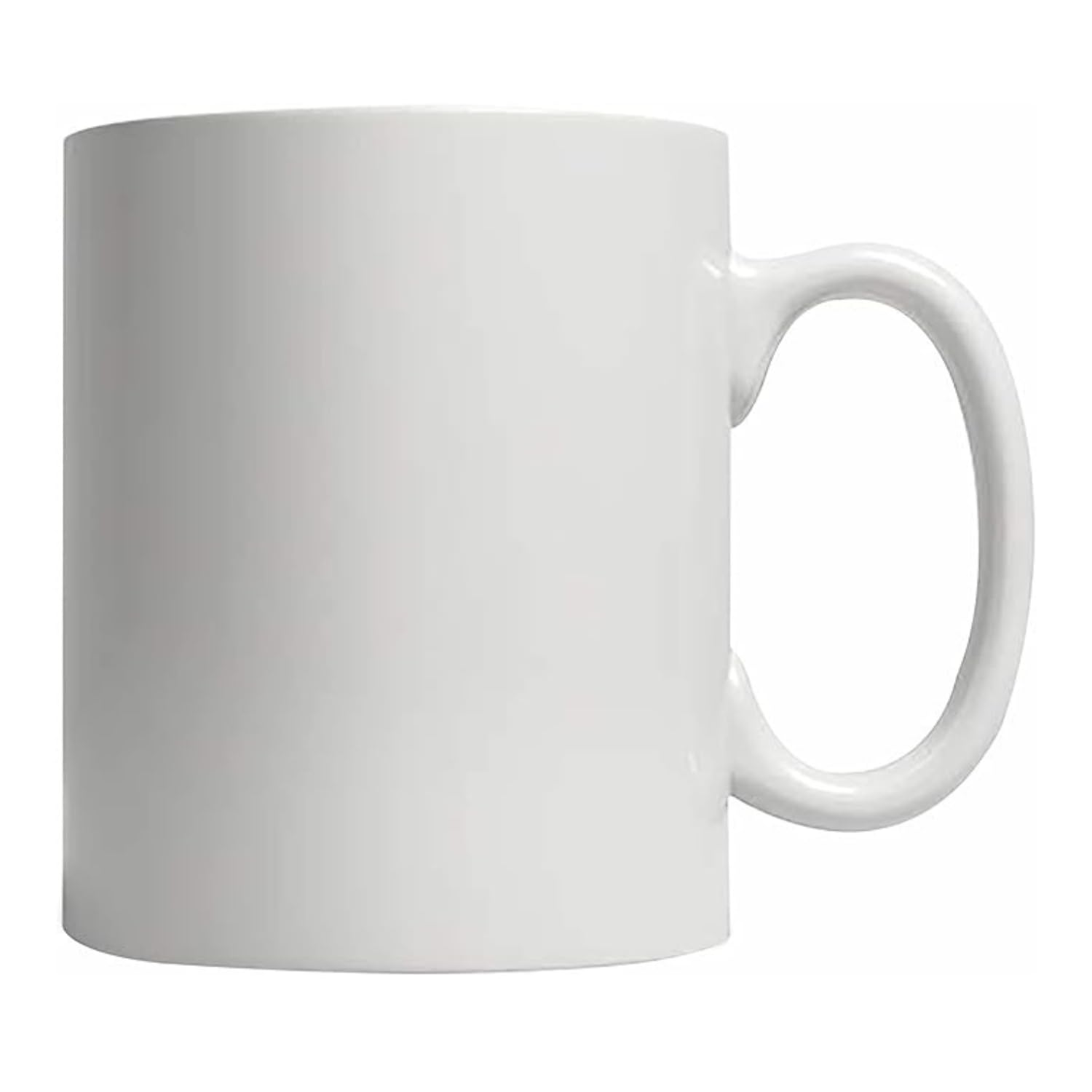 Blank Sublimation Printing Ceramic Coffee Mug, Mug Press & Infusible Ink Compatible, 11 Oz Sublimation Mug, Ideal for DIY Crafts & Printing (Pack of 1, White)