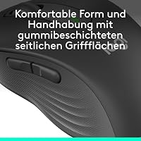 Logitech Signature M650 Kabellose Maus - für kleine bis mittelgroße Hände, 2-Jahres-Batterie, Leise Klicks, Anpassbare Seitentasten, Bluetooth, Kompatibilität mit mehreren Geräten - Grau – Ansicht 9