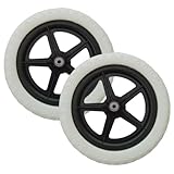 NIDONE 1 Pair Bike Wheels Replacement for Kids 12 Inch Balance Bike Wheel Lightweight Repair Accessories for Bicycles and Maintenance, White