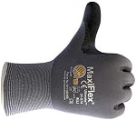Maxiflex 34-874 Gants sans couture en nylon Lycra avec poignée micro-mousse enrobée de nitrile sur le palmier et les doigts