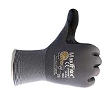 ATG MaxiFlex 34-874/XXL Ultimate - Nylon, Micro-Foam Nitrile Grip Gloves - Black/Gray - XX-Large - 3 Pair Per Pack - Image 3