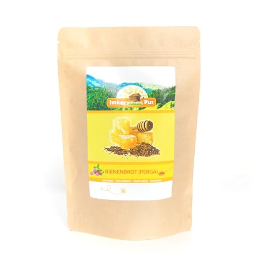 ImkerPur Bienenbrot Perga 100g | Rohkostqualität | Garantiert Rückstandsfrei & Ohne Zusätze