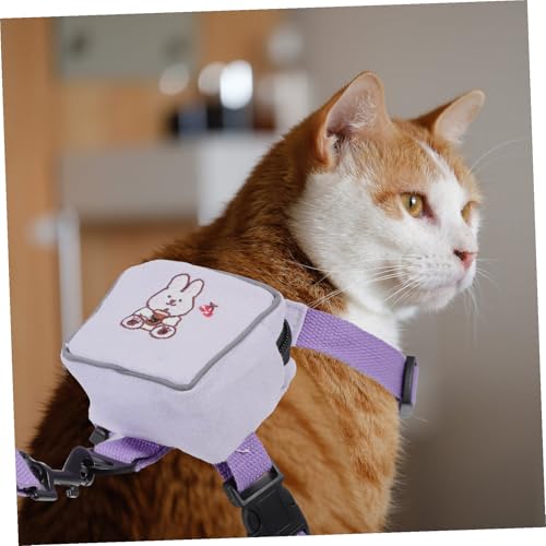 Arnés ajustable anticaídas para control seguro de gatos y perros pequeños mochila chaleco S 5