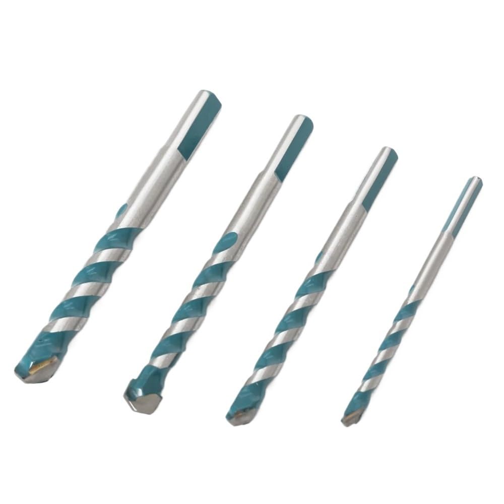 4/5 sztuk 6 8 10 12mm wielofunkcyjne wiertło do szkła trójkątne bity płytka ceramiczna beton cegła metal drewno ze stali nierdzewnej(5pcs 10mm)