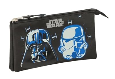 Safta - Star Wars Rebellion - Portatodo Triple  Estuche Infantil  Estuche Niño  Ideal para Niños en Edad Escolar  Cómodo y Versátil  Calidad y Resistencia  22x3x12 cm